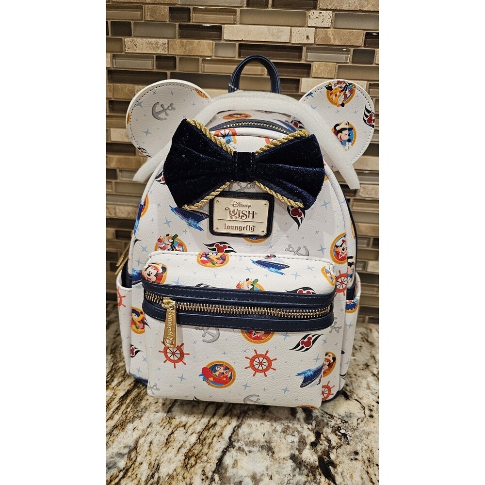 Disney Cruise Line Wish Inaugural Voyage Loungefly Mini Backpack NEW